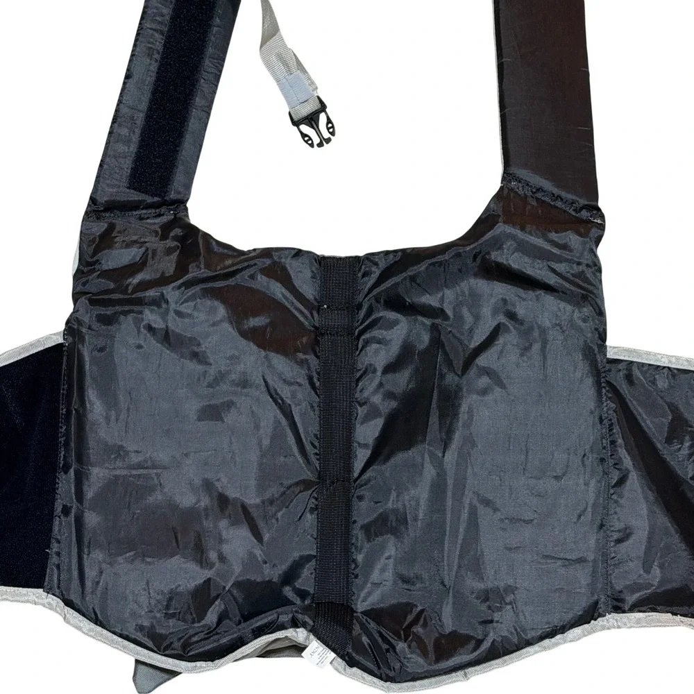 AmzNova Dog Life Jacket Gray Shark Fin Pet Safety Vest Adjustable SM/MD NEW